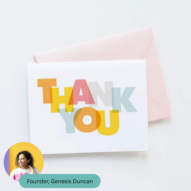 Modern Thank you Card